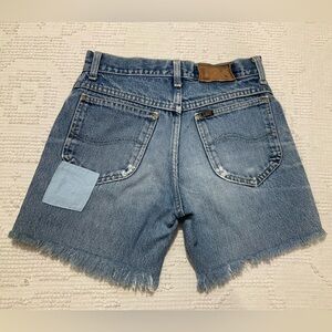 VTG 80’s Lee High Waist Cut Off Shorts Size 26